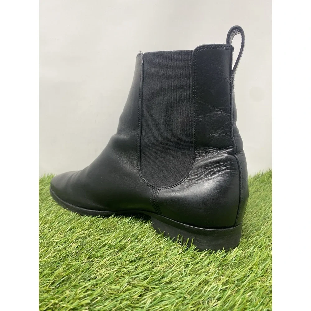 Wolf & Shepherd Boot Black Leather Chelsea Blitz Shoes Preppy Mens Size 11